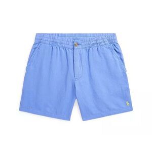 Polo Ralph Lauren NWT Polo Pony Embroidered Linen Prepster Short Harbor Island B